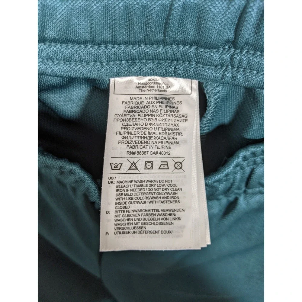 Adidas Aeroready Tiro 21 Track Pants Men 31 Teal 3 Stripes Ankle Zip Athleisure